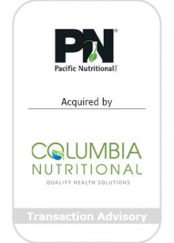 Tombstone - Transaction Advisory - Pacific Nutritional